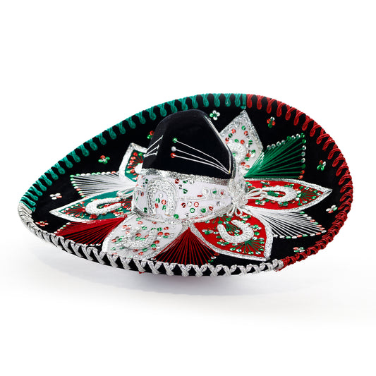 SOMBRERO ESTILO FLOR TRICOLOR