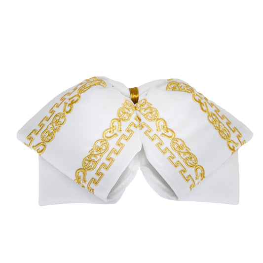 MOÑO BORDADO MEDIA GALA