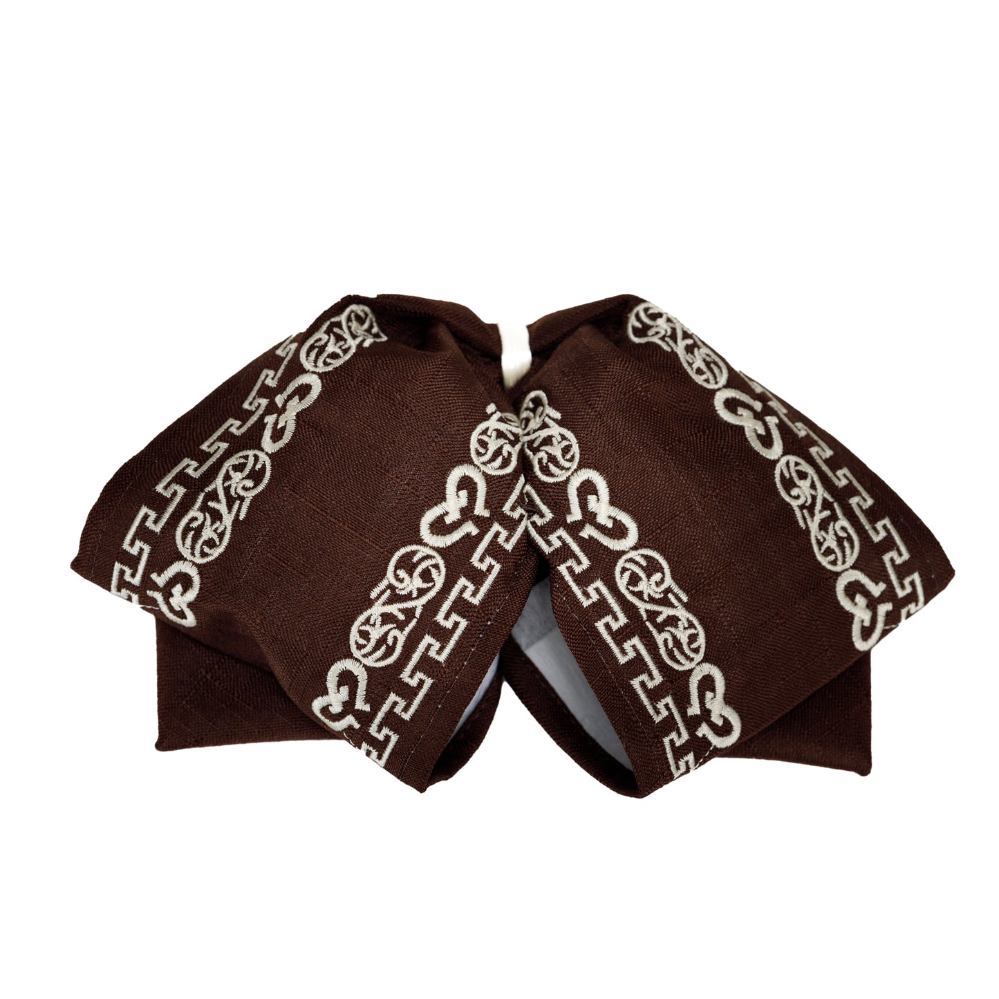 MOÑO BORDADO MEDIA GALA