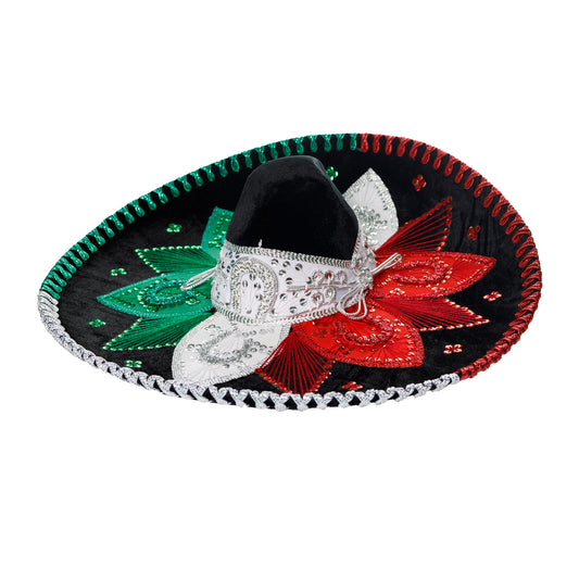 SOMBRERO ESTILO FLOR TRICOLOR
