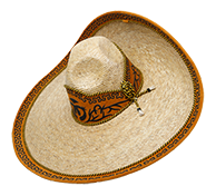 SOMBRERO PAJA DE TRIGO GALONEADO