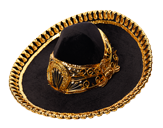 SOMBREROS CHARRO DECORATIVO ESTILO  FRENTES TERCIOPELO