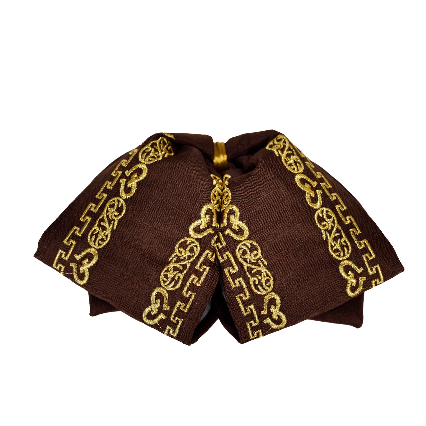 MOÑO BORDADO MEDIA GALA