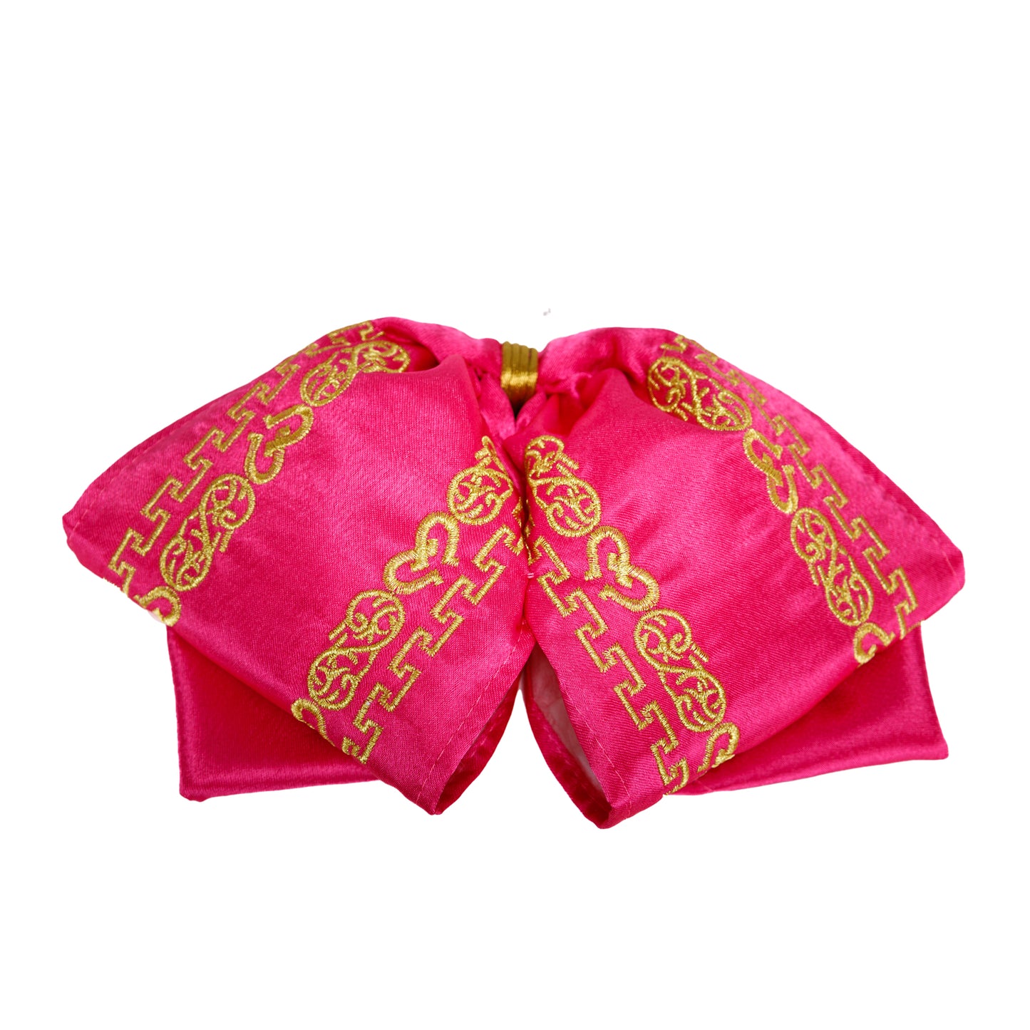 MOÑO BORDADO MEDIA GALA