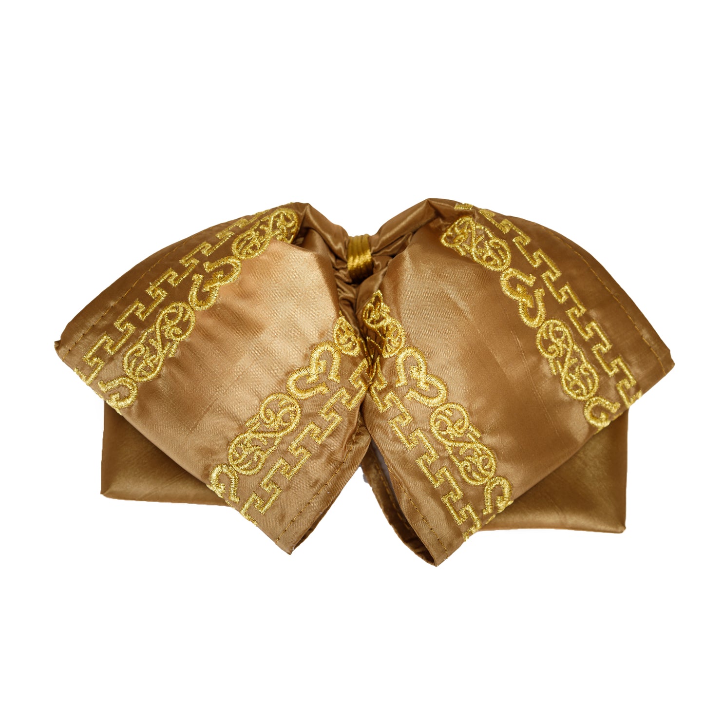 MOÑO BORDADO MEDIA GALA