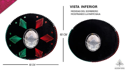 SOMBRERO ESTILO FLOR TRICOLOR