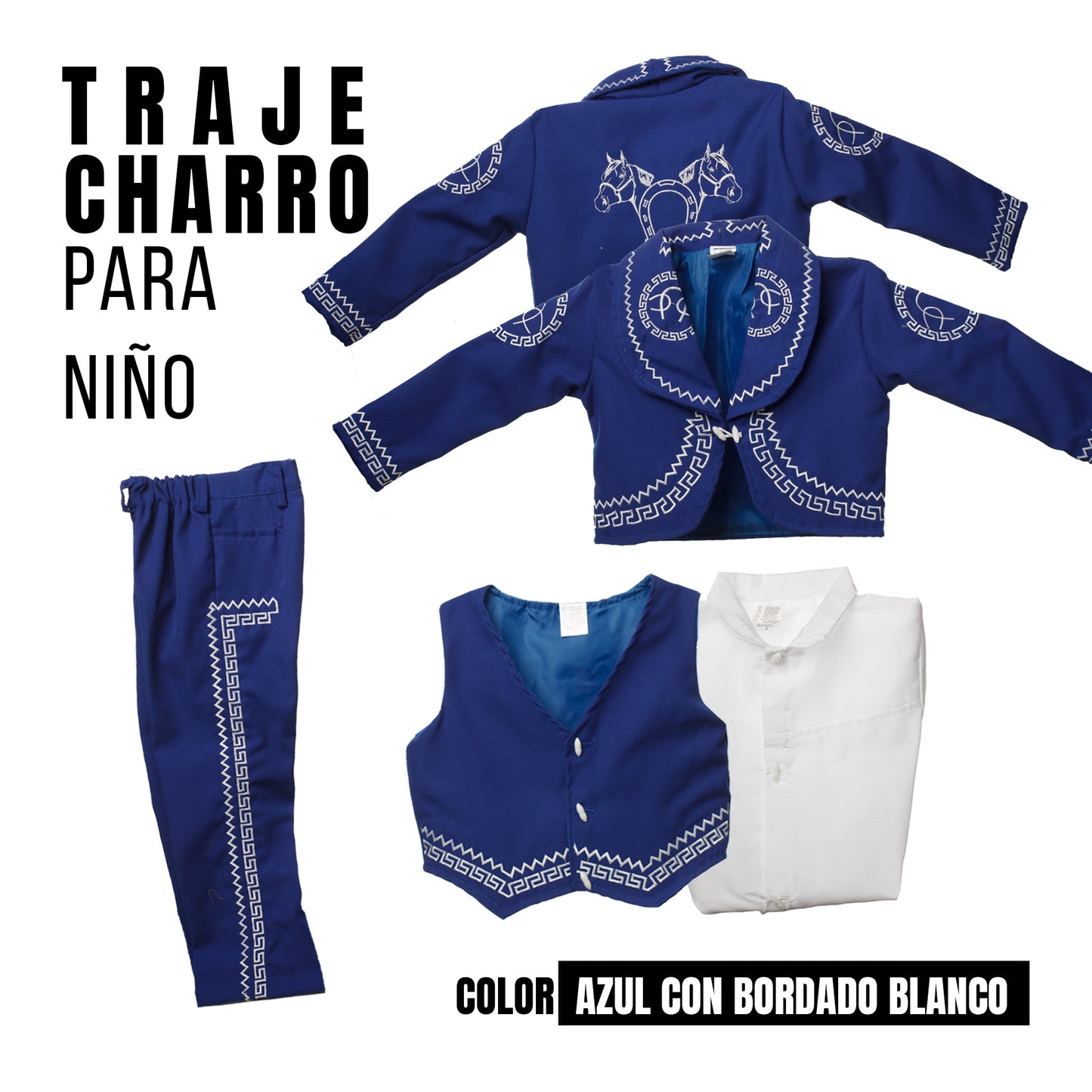 Traje Charro Bordado*Sombrero se vende por separado
