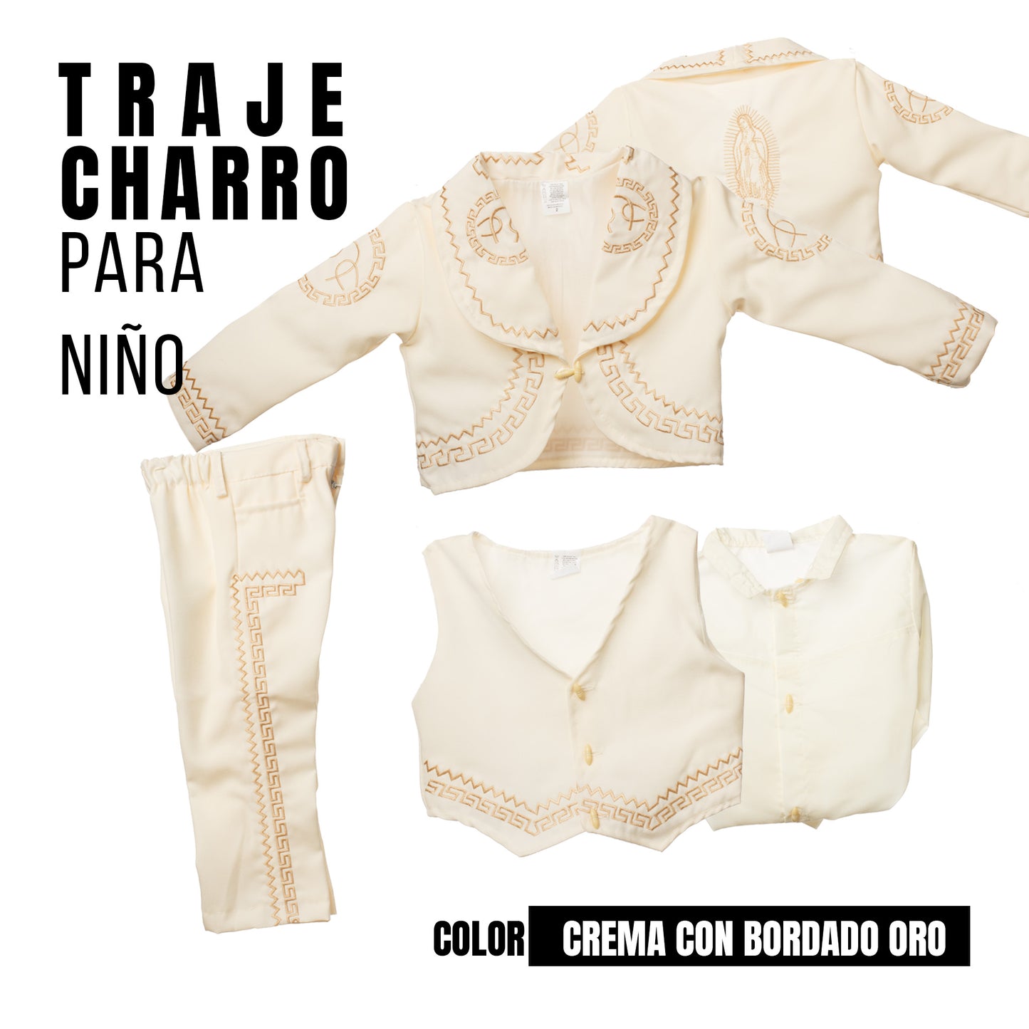 Traje Charro Bordado*Sombrero se vende por separado