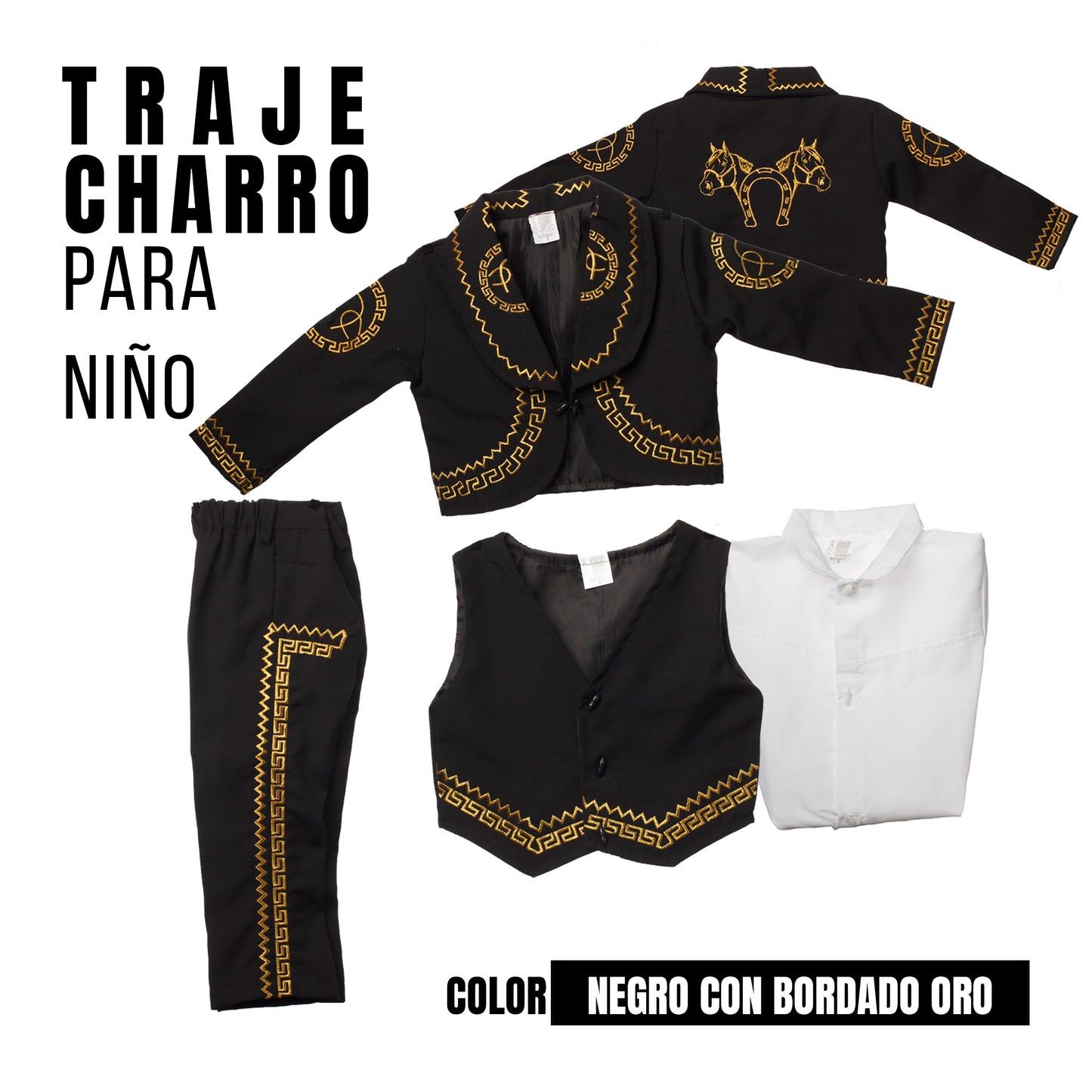 Traje Charro Bordado*Sombrero se vende por separado