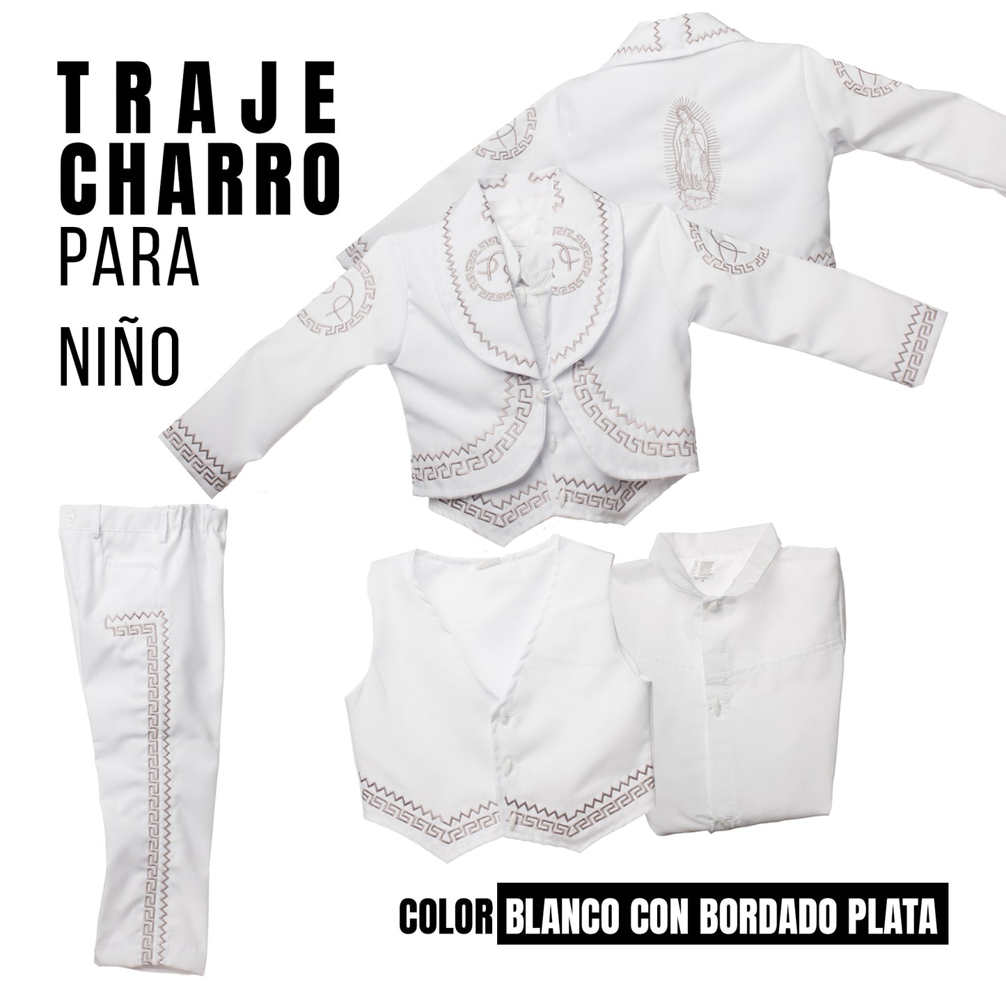 Traje Charro Bordado*Sombrero se vende por separado