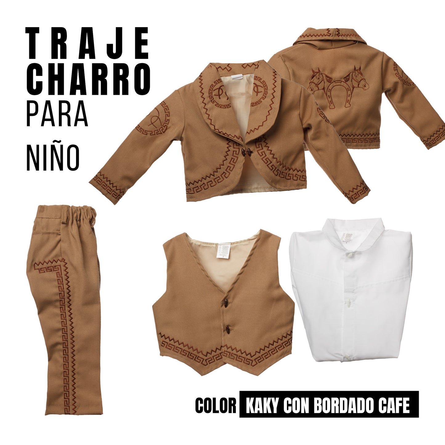 Traje Charro Bordado*Sombrero se vende por separado