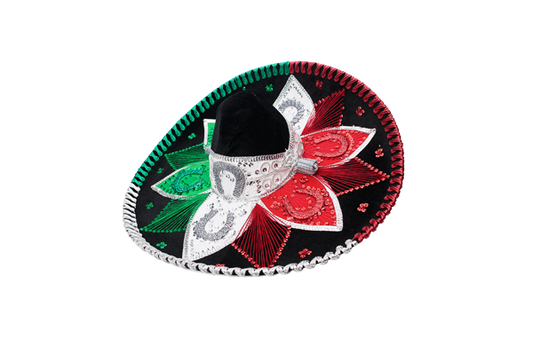 SOMBRERO ESTILO FLOR TRICOLOR