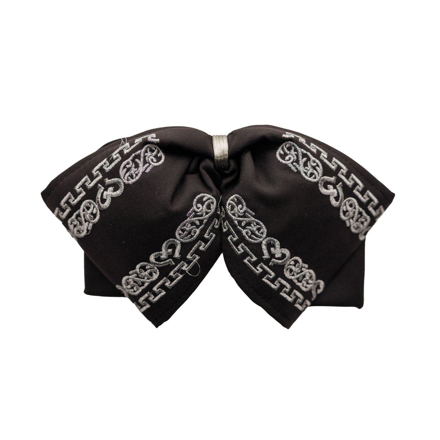 MOÑO BORDADO MEDIA GALA